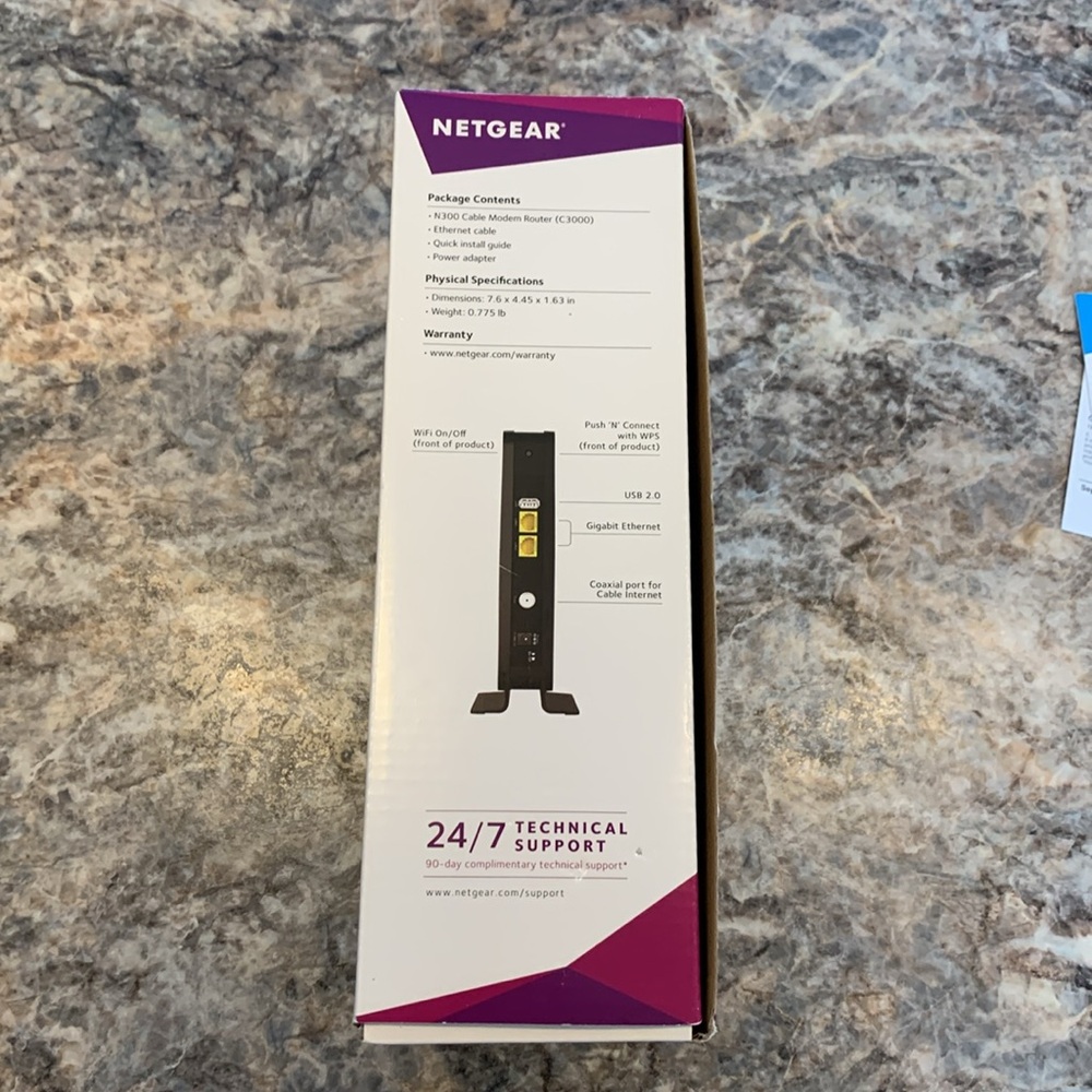 NETGEAR N300 WiFi Cable Modem Router - Picture 10 of 11